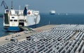 Commodity vehicles to be loaded for export at Zhifu Bay Area of Yantai Port in east China's Shandong Province. Photo by Xinhua/Li Ziheng.