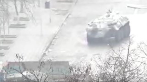 БТР на Майдане.