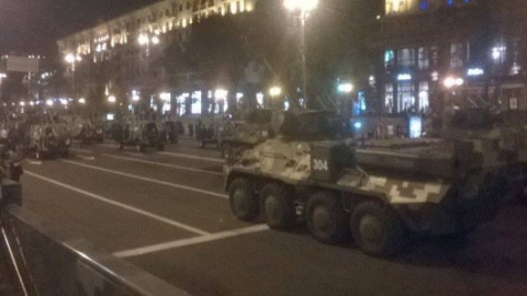 На Крещатике репетируют парад ко Дню Независимости