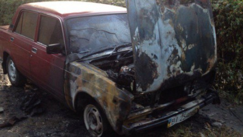 У Полтаві вночі спалили автомобіль журналіста