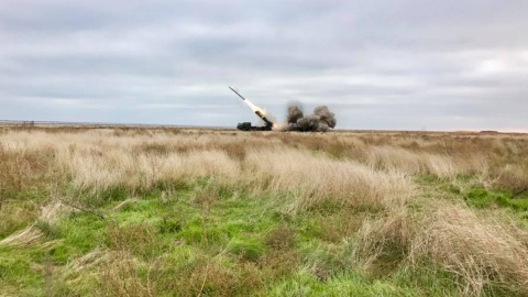 При дальності стрільби 60 км ракета продемонструвала дуже високу точність. Фото: facebook.com/yuri.biriukov