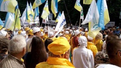 Атомники вимагали біля Адміністрації розблокувати рахунки "Енергоатома"