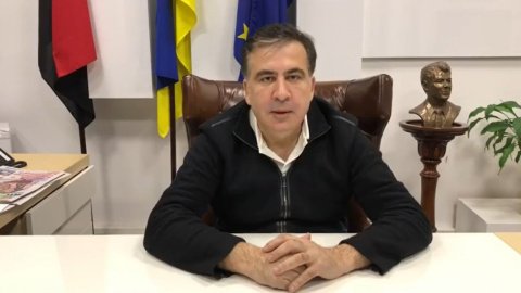 Саакашвили написал открытое письма Порошенко. Скриншот видео facebook.com/SaakashviliMikheil