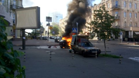 Первое видео с места гибели Шеремета: Деканоидзе назвала расследование делом чести