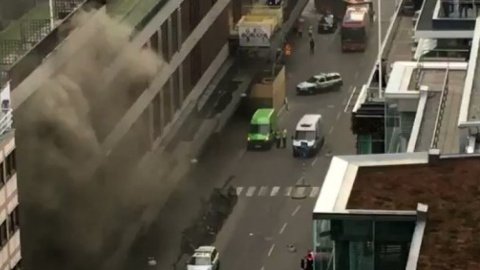 Теракт в центре Стокгольма. Скриншот видео