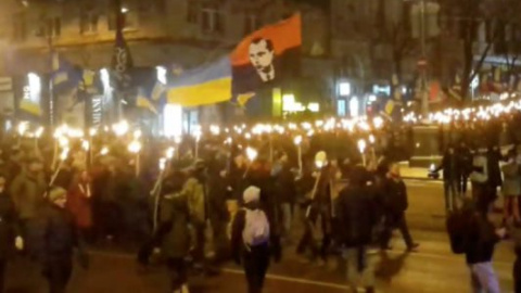 3,5 тис. бандерівців пройшли Києвом смолоскипною ходою і провели віче на Майдані