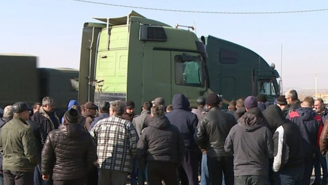 Далекобійники в Росії вийшли на протест. Фото: twitter.com/ars_ves