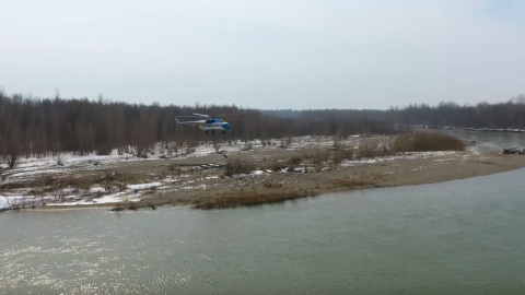 На Закарпатті з гелікоптерами вчилися боротися з наслідками паводку
