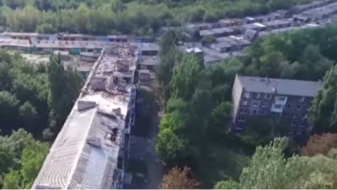 Окупований Донецьк зняли з безпілотника