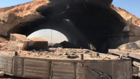 Опубліковано відео знищеної ракетами США військової бази у Сирії