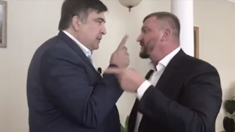 Між Саакашвілі та Петренко сталася перепалка. Скріншот відео 