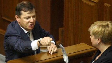 Ляшко накричав на Гонтареву в Раді