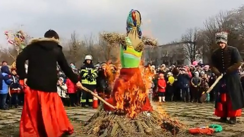 Відео дня: в Запоріжжі козаки спалили опудало зими
