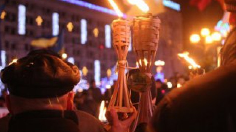 В Киеве состоялось факельное шествие по случаю 105-летия Бандеры