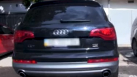 Автомобіля немає в декларації. Скріншот відео