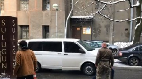 Саакашвілі затримали. Скріншот відео facebook.com/Ruhnovihsyl