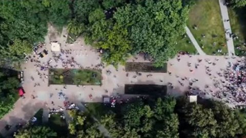 ​Святкування Дня Києва показали з висоти пташиного польоту