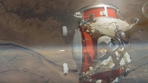 Американцы запустили тестовую капсулу для туристических полетов в стратосферу. Скриншот Youtube