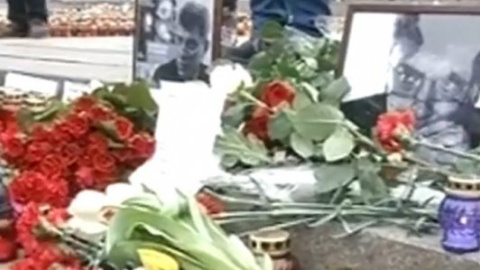 На Майдані організували акцію на згадку про Нємцова