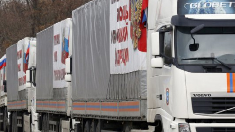В Україну в'їхали 100 вантажівок чергового гумконвою Росії