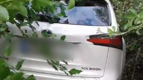 Прикордонник травмований внаслідок наїзду автомобіля на українсько-угорському кордоні в Закарпатській області 26 червня. Скріншот відео facebook.com/DPSUkraine/?fref=ts