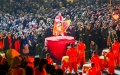 People watch performance celebrating the Lantern Festival in Zhuozi County of Ulanqab, north China's Inner Mongolia Autonomous Region. Photo by Xinhua/Liu Lei.