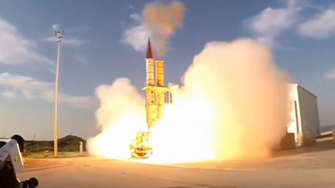 Ізраїль успішно запустив Стрілу-3. Фото: скріншот з Youtube