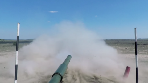 Випробування танка. Скріншот відео