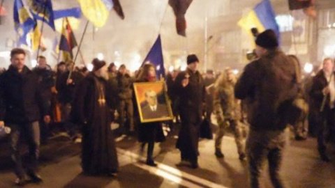 У Києві відбулася смолоскипова хода на честь дня народження Бандери