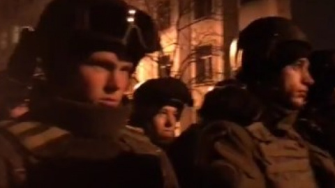 Акція протесту перемістилася на Банкову. Скріншот відео