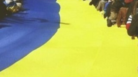 Футбольные фанаты 10-и клубов провели акцию в поддержку единства Украины