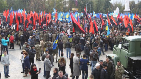 Міліція розповіла про провокації під час мітингу на честь Дня захисника в Києві