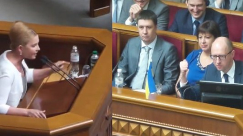 Яценюк і Тимошенко з подачі Ляшка влаштували жартівливу перепалку в Раді