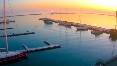Світанок біля моря в Одесі. Фото: скріншот відео