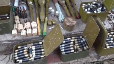​СБУ обнаружила огромный тайник с боеприпасами в Марьинке