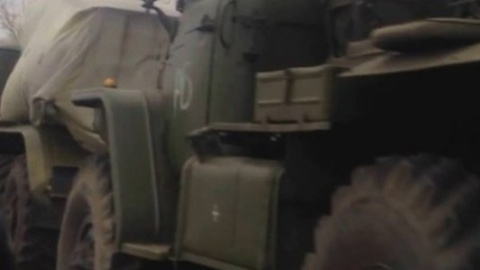 У мережі опубліковано відео руху колони російських "Градів" у напрямку Донецька