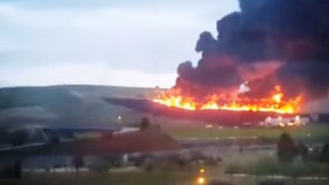 В Іспанії потерпають від токсичних випарів через палаючі шини