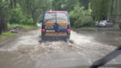 У Києві вулиці перетворилися на річки