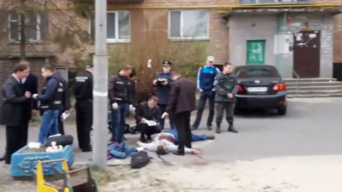 Опубліковано відео з місця вбивства Бузини