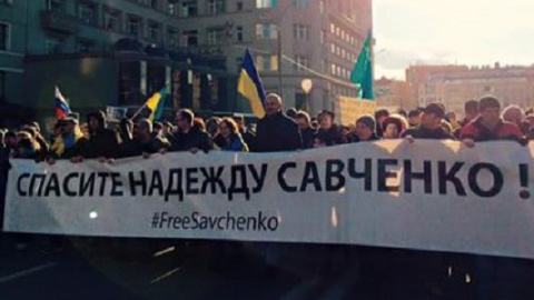 Мітинг на підтримку Надії Савченко. Фото: Facebook / Ірина Сампан