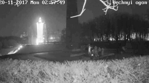 Минулого разу там встановили камеру. Скріншот відео