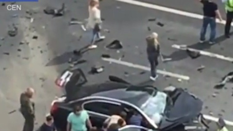 Авто Путина попало в аварию. Скриншот