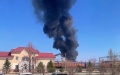 Oil product tanks catch fire in Omsk