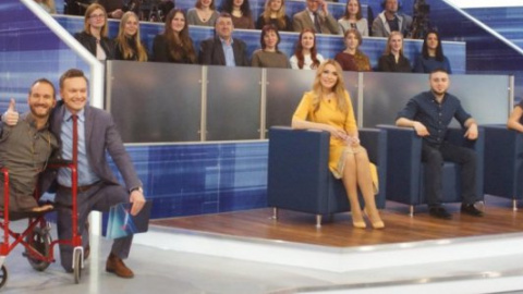 Ник Вуйчич в эфире телеканала "Интер". Фото: пресс-служба "Интер"