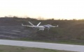 The Wing Loong-2 large unmanned aerial vehicle (UAV) takes off from an airport in the city of Zigong, southwest China's Sichuan Province. Photo by Aviation Industry Corporation of China/Xinhua.