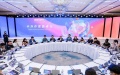 Writers attend the Global Authors Roundtable Conference of the 2nd Shanghai International Online Literature Week. Photo by China Literature Limited/Xinhua.
