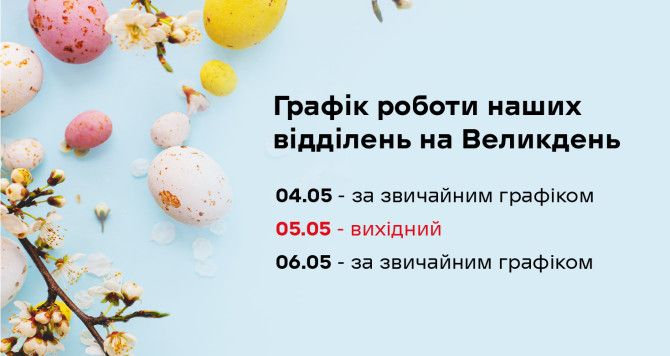 Графік роботи відділень 