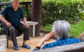 Senior residents chat at a social welfare center in Hanshou County of Changde City, central China's Hunan Province. Photo by Xinhua/Chen Sihan.