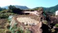 A dinosaur tracksite discovered in Lincheng Town, Longyan City, southeast China's Fujian Province. Photo by Xinhua.