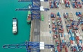 The Yangpu international container terminal in south China's Hainan Province. Photo by Xinhua/Guo Cheng.